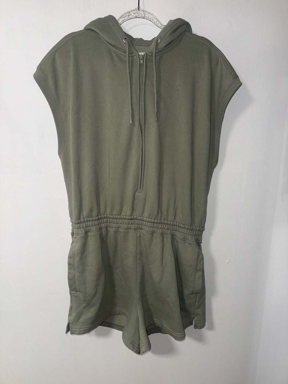 Abercrombie & Fitch Soft A&F Collection Fleece Hooded Romper